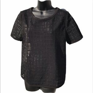 Ann Taylor LOFT short sleeve shirt blouse Medium